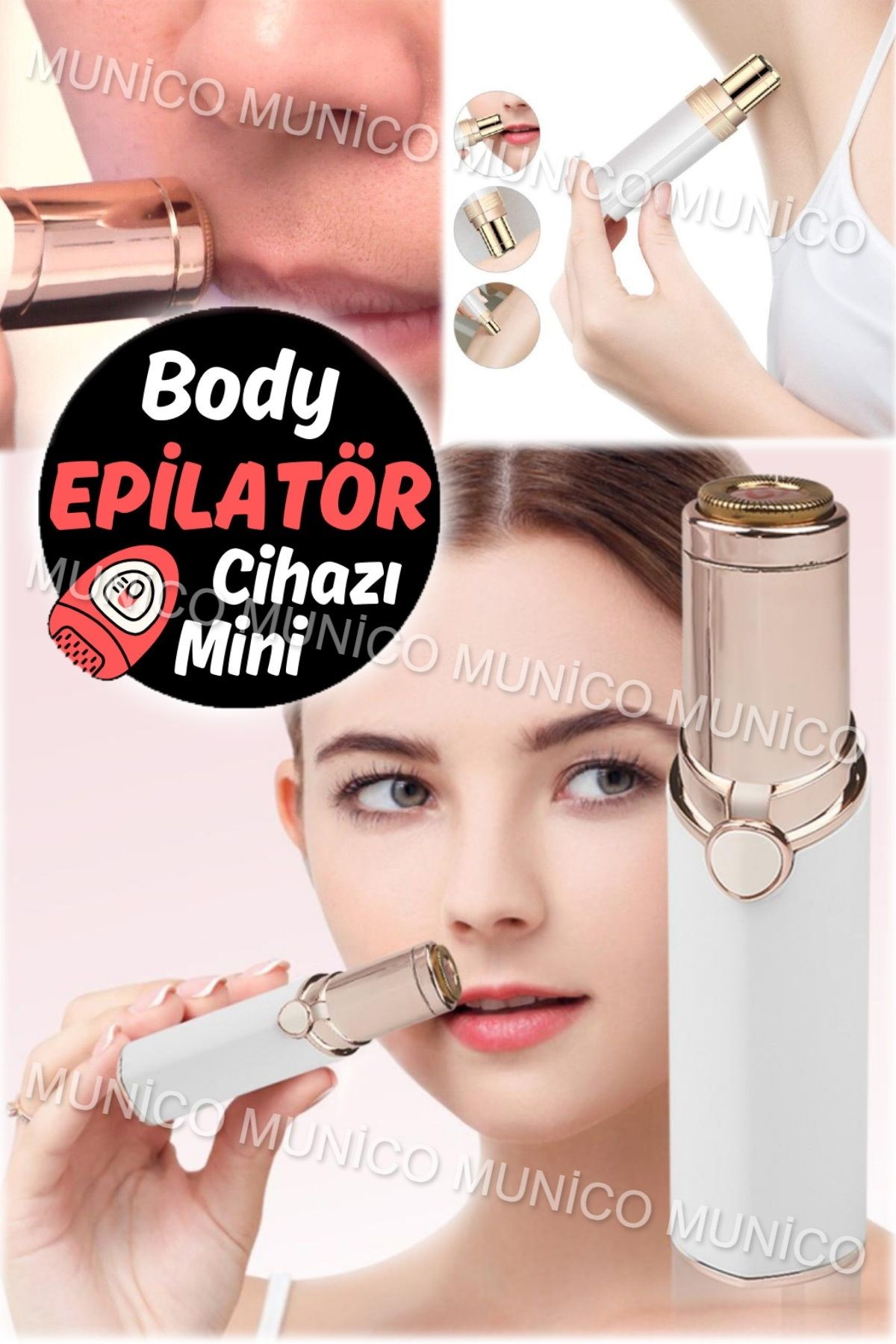 Munico Bikini Vücut Yüz Boyun Bacak Epilasyon Aracı Finishing Touch Kusursuz Yüz Kadın Epilasyon