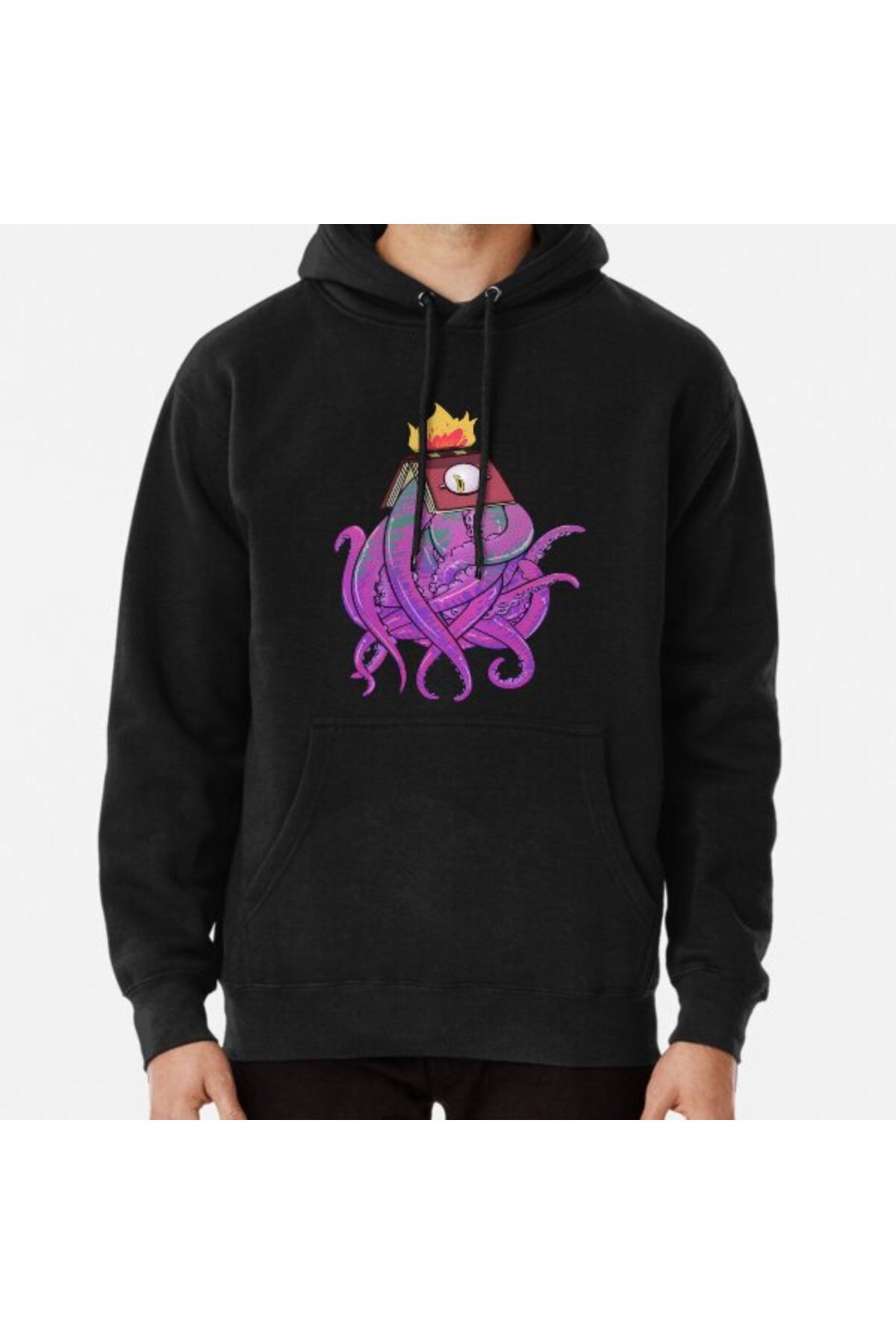 Hvit Stein Hanorac Imprimat Booktopus Unisex - M