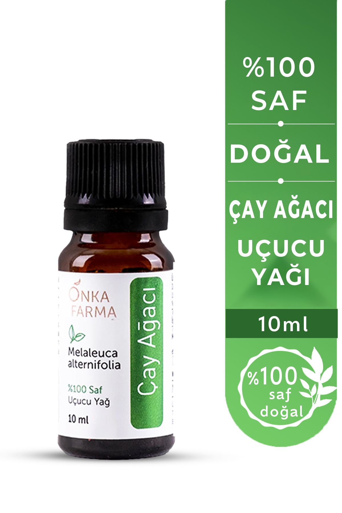 Onka Farma Çay Ağacı Yağı - %100 Saf Çay Ağacı Uçucu Yağı - 10 ml