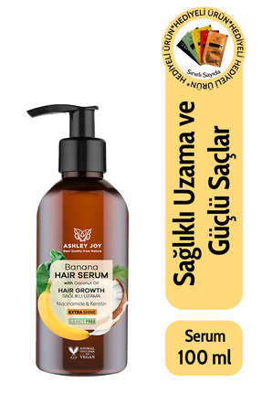 Ashley Joy Hızlı Uzamaya Yardımcı Yoğun Parlaklık Veren Banana Saç Serumu 100 ml