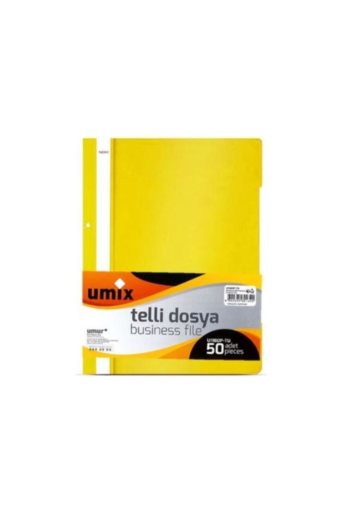 Umix 50 Adet Telli Dosya Sarı Renk