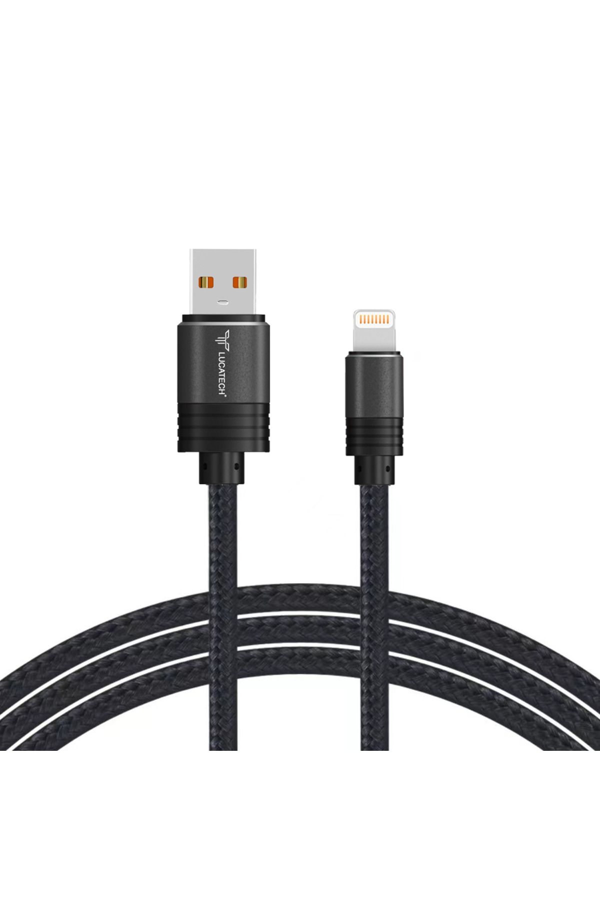 iPhone 13 Pro Max uyumlu Lightning USB Örgülü Hızlı Şarj Kablosu