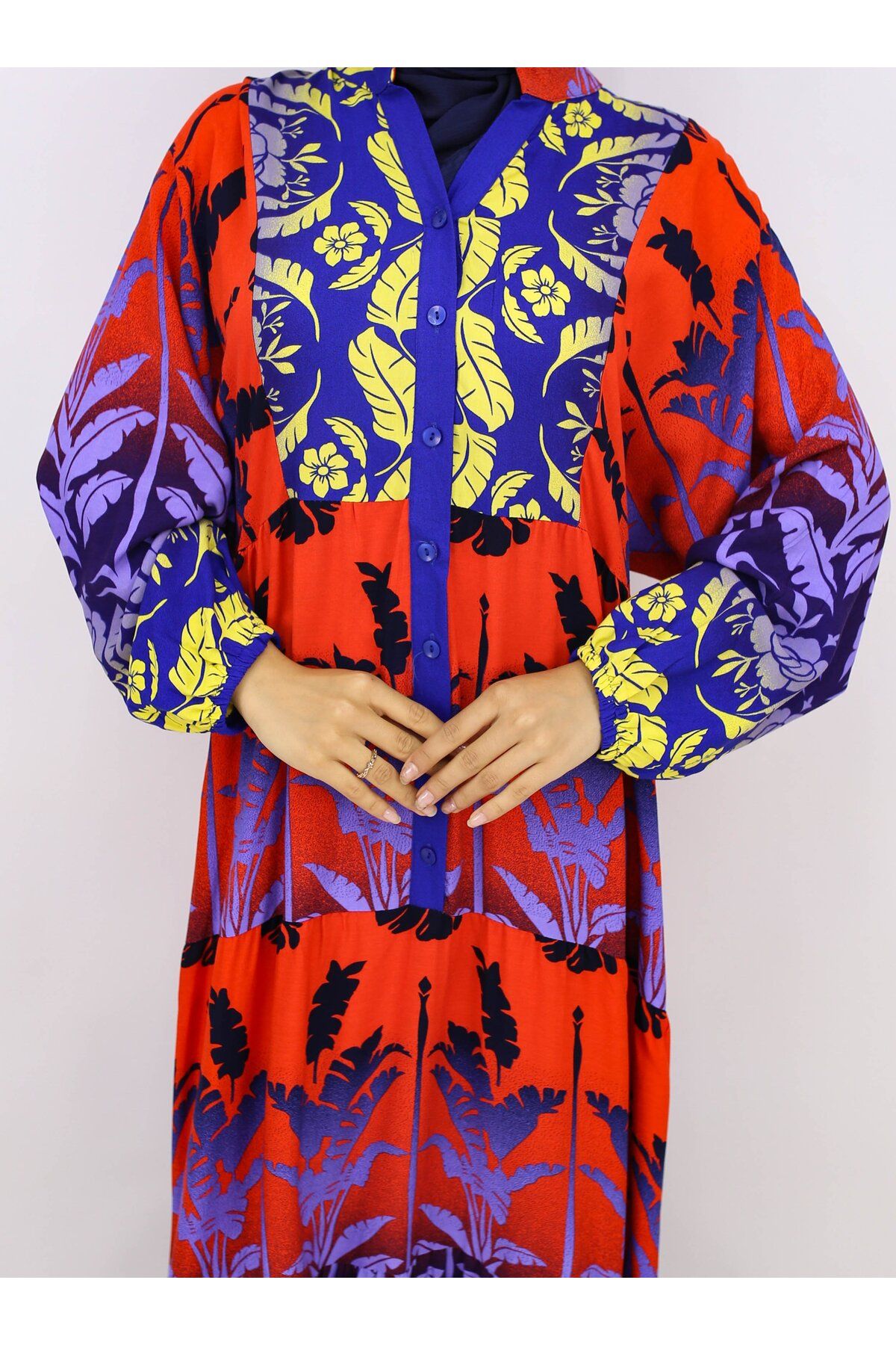 ZENANE-Zenane Red Hijab Dress 6