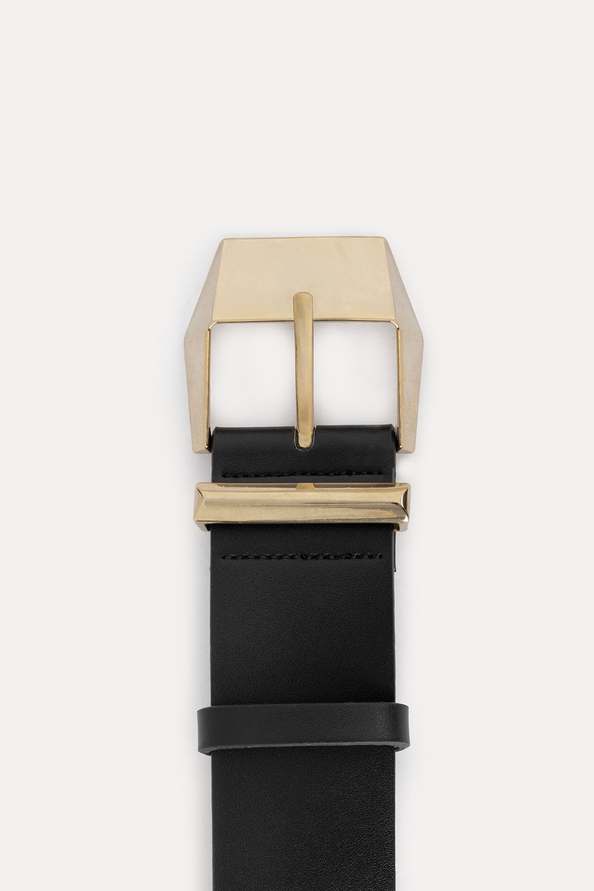 VATKALI-Leather Belt with Gold Buckle 2