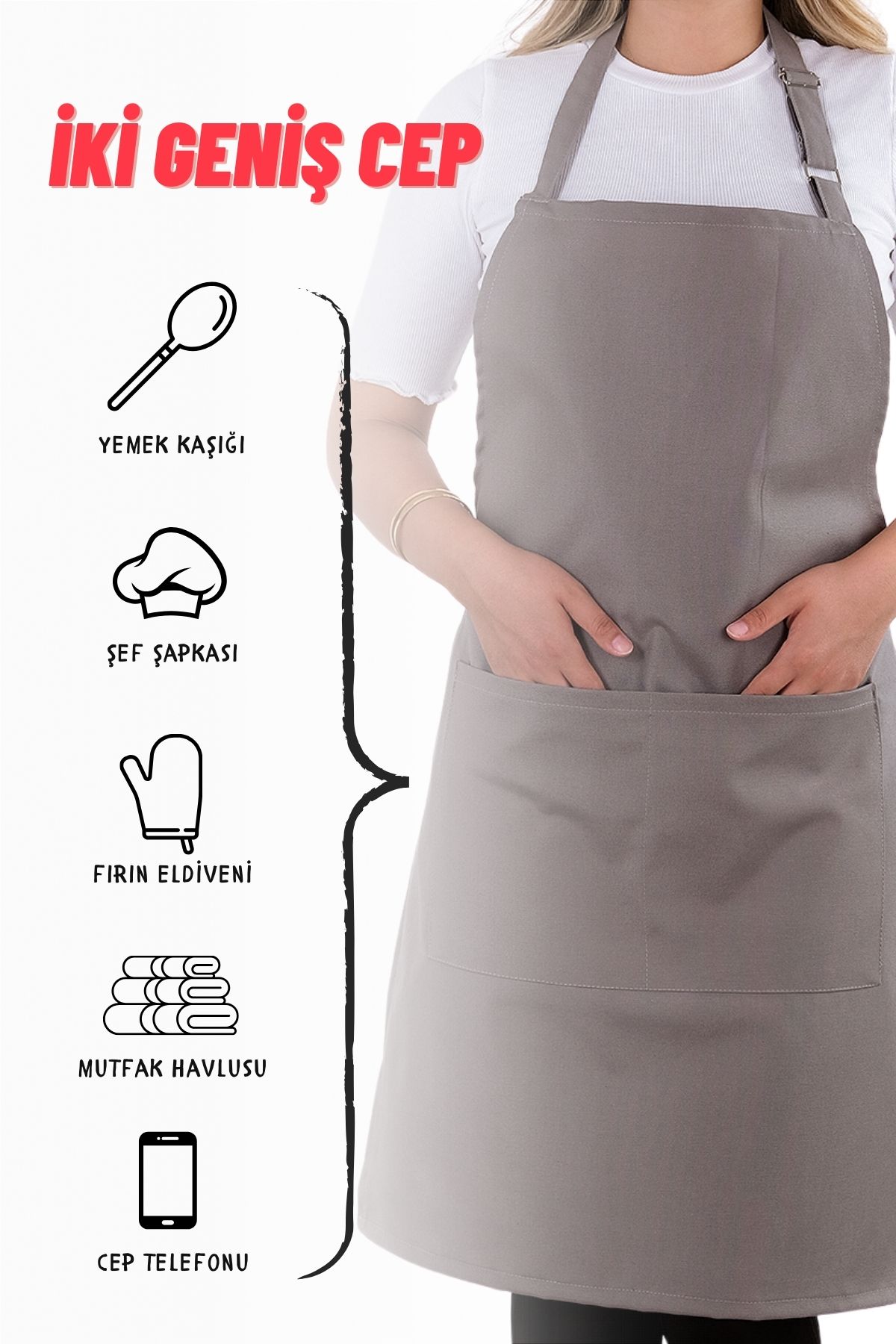 sevilya-2 Simple Adjustable Strap Kitchen Aprons 3