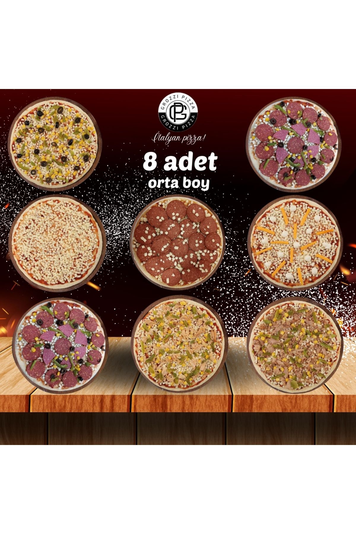 GROZZI Pizza 8 Adet