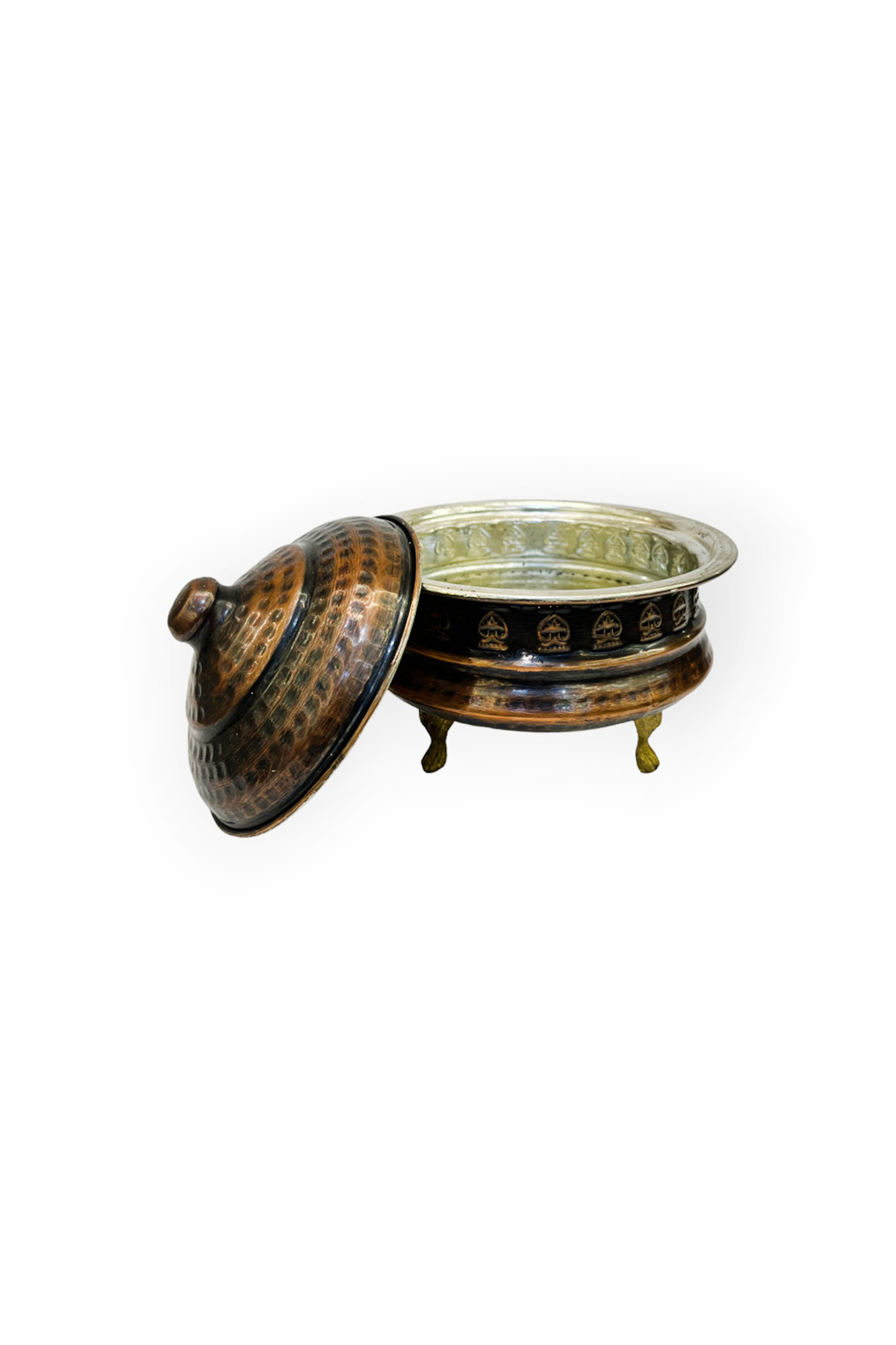 EFEMİR-Oxidized Copper Mardin Sugar Bowl No: 3 3