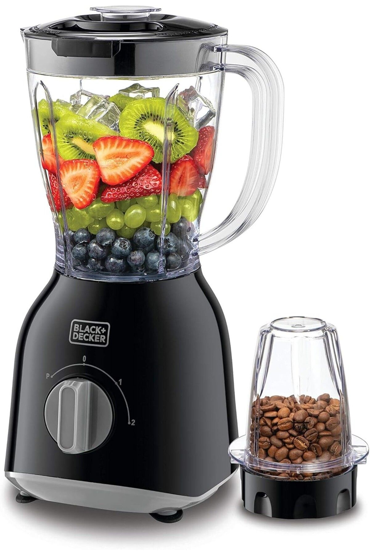 Black&Decker 400W Blender - 1.0L Kapasite, 2 Adet Blender Kavanozu ve Öğütücü Değirmen