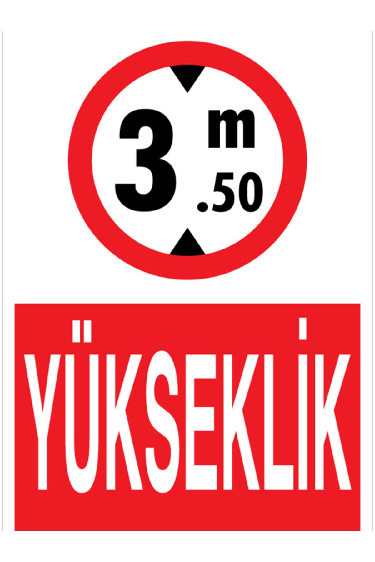 Uytab Yükseklik Uyarı Tabelası - 20x30 Alüminyum Kompozit Panel - ŞAKY60