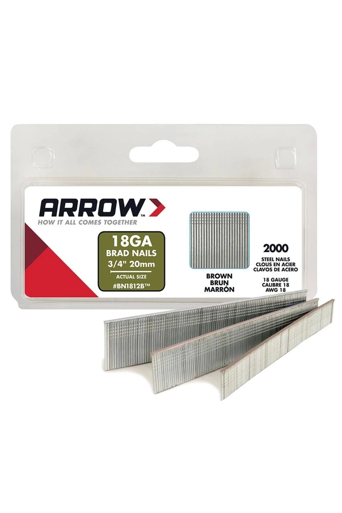 ARROW Bn1812 20mm 2000 Adet Profesyonel Kesik Başlı Çivi