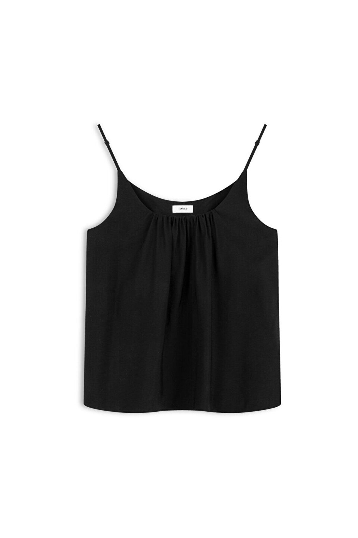 Twist-Blouse - Black - Relaxed fit 3