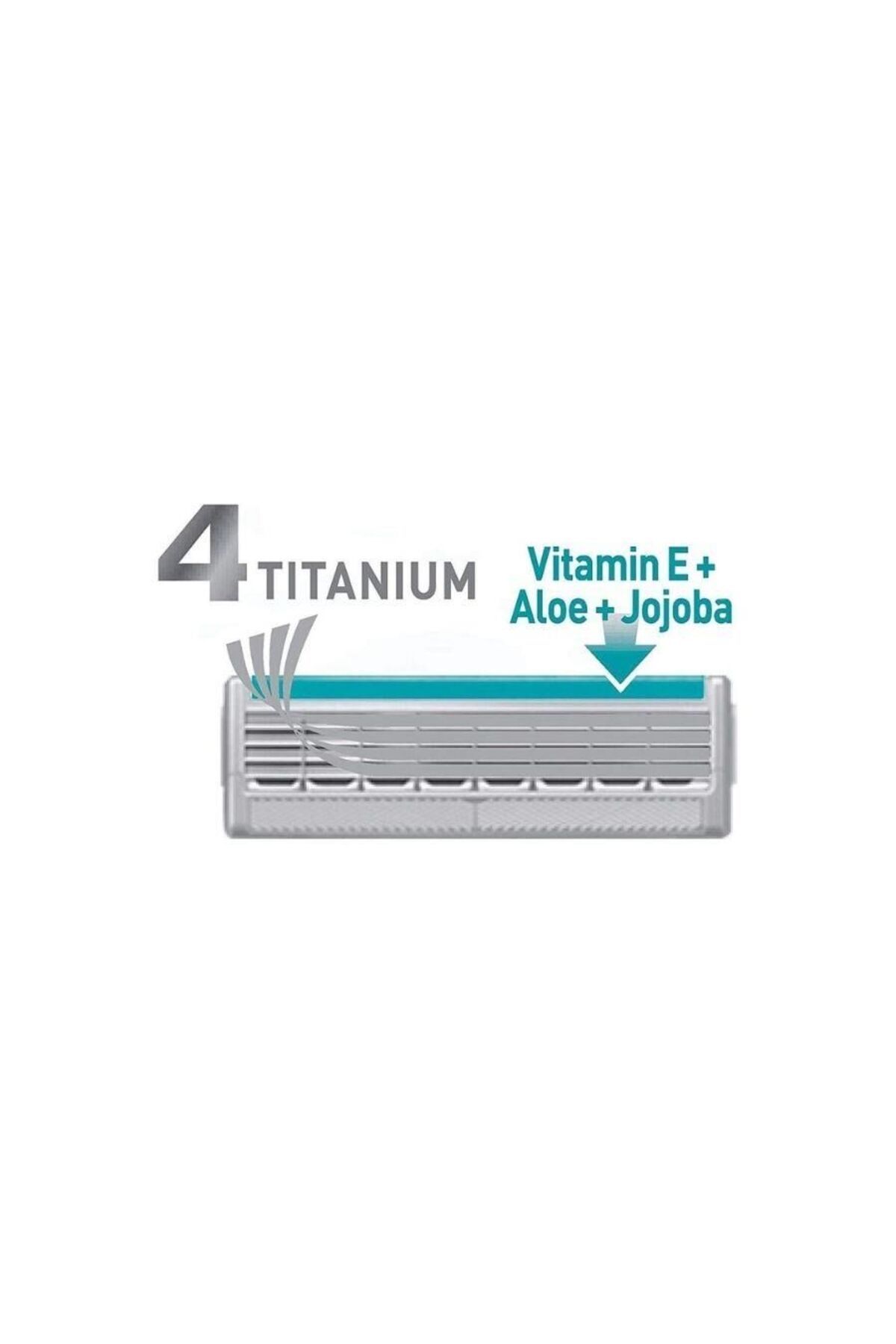 Wilkinson Sword-Wilkinson Quattro Titanium Sensitive 1 Spare Razor + 4-Piece Spare Blade Set 6