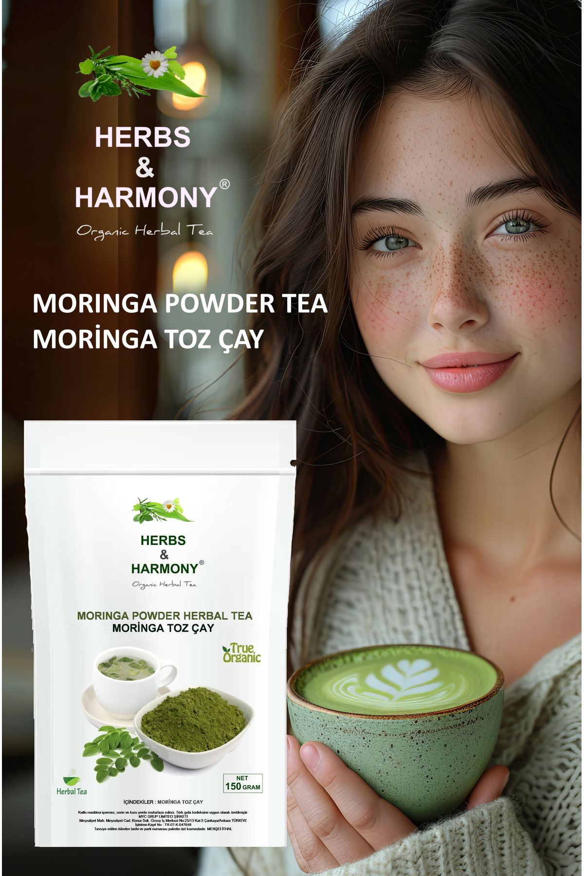 Herbs & Harmony-150 Grams Moringa Powder - Herbal Tea Powder Tea 4