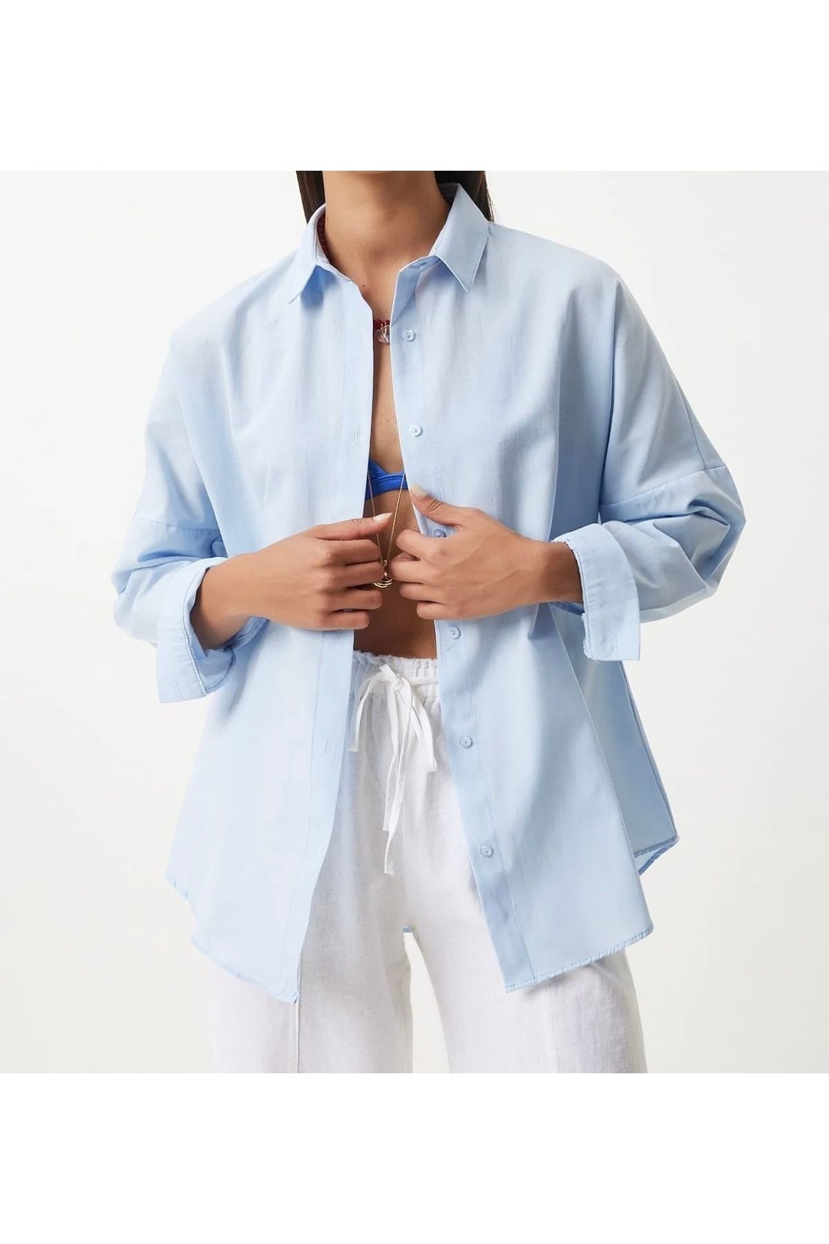 Bigdart-Γυναικείο πουκάμισο Oversize Basic 3