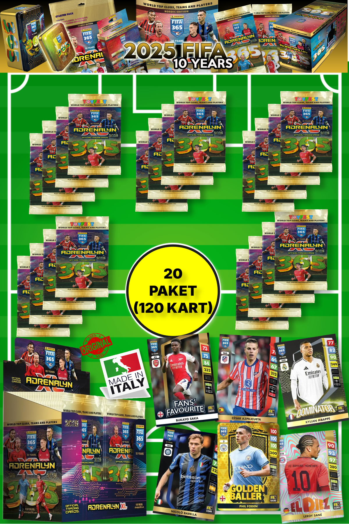 TOYFEST Panini Adrenalyn Fifa 365 - 2025 Official Trading Card