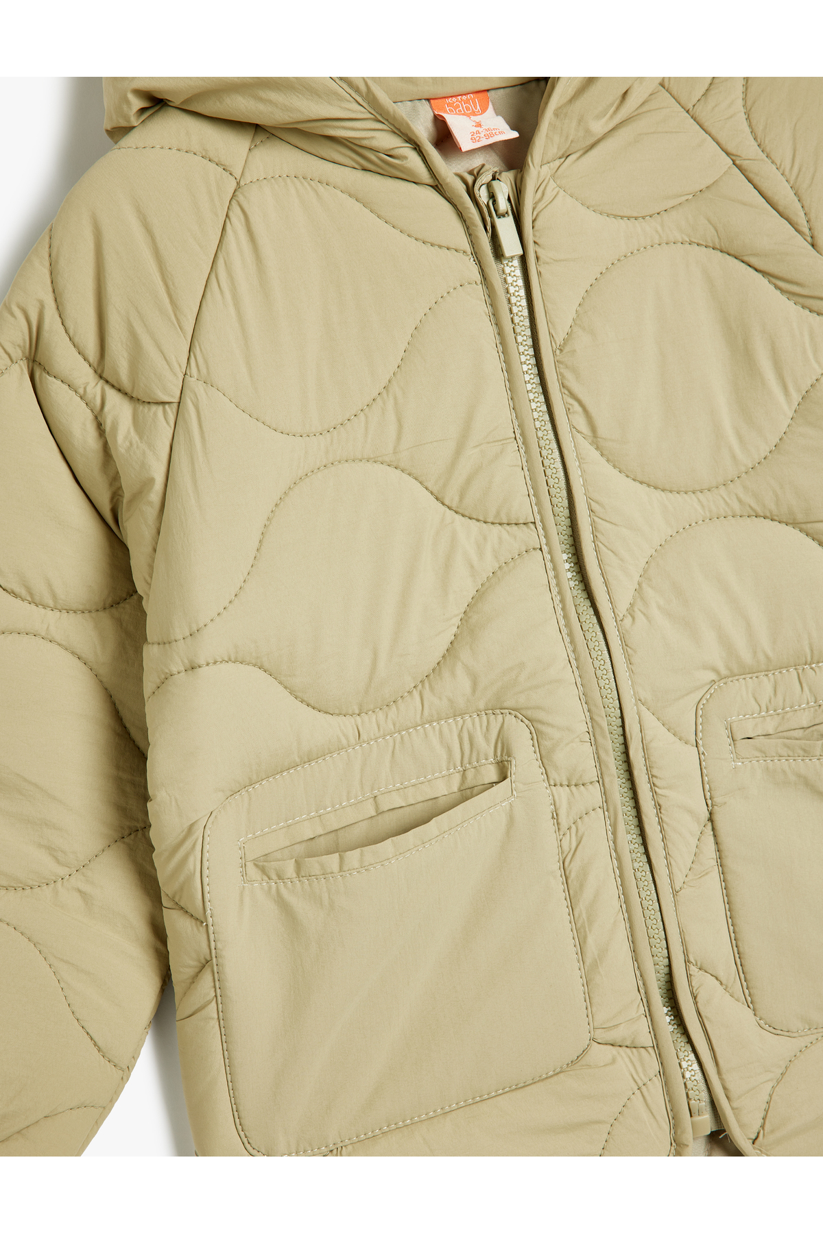 Koton Kapitone Şişme Mont Kapşonlu Fermuar Kapamalı fotoğrafı 3 (önizleme)