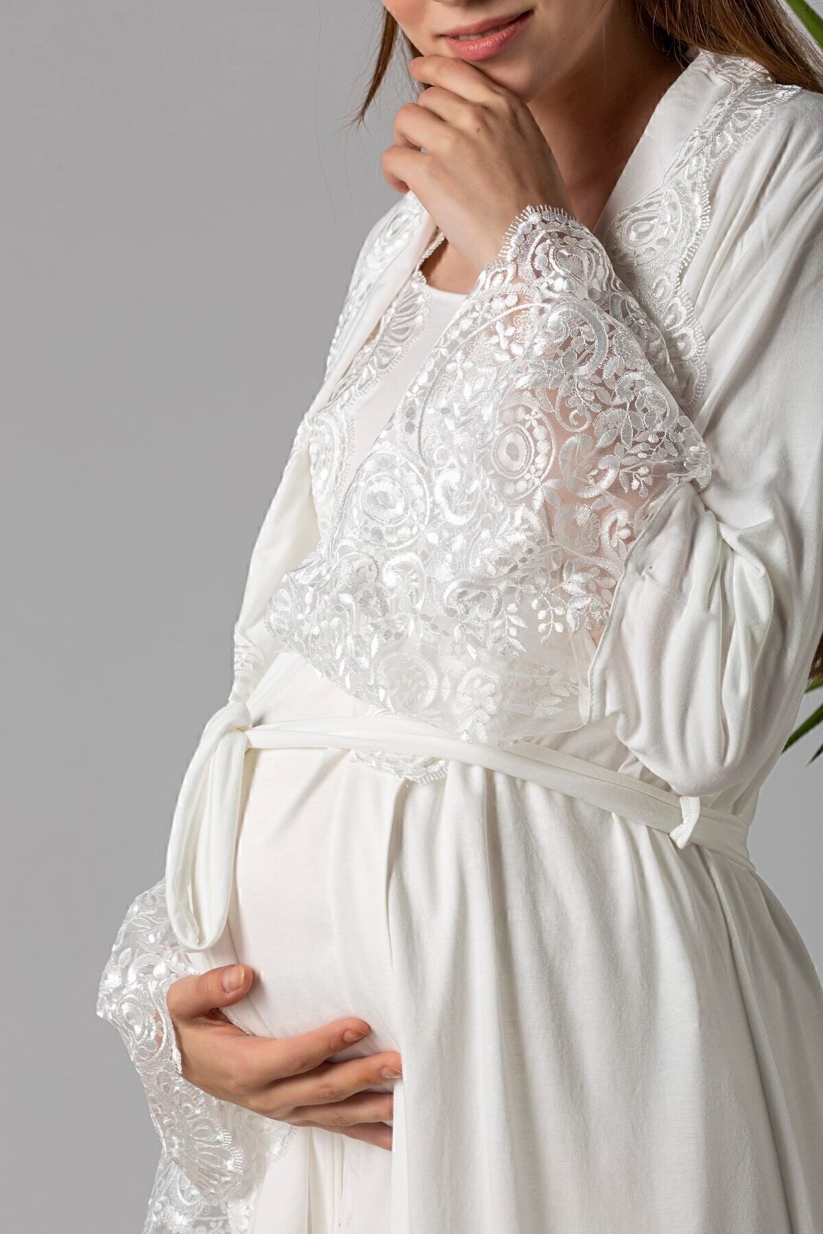Mecit Pijama-Şehzade Model Pajama Set and Dressing Gown 5