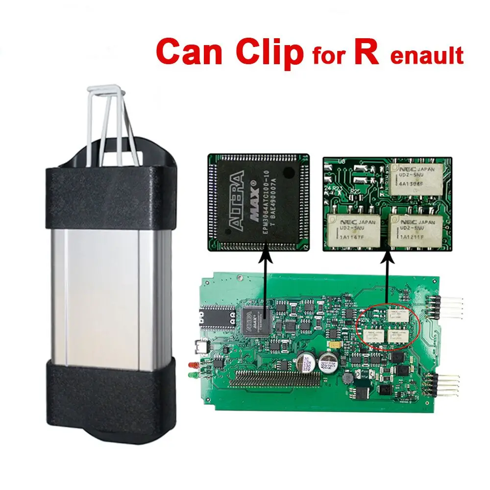 اختيار 2024 Can Clip لأداة تشخيص Renault Can Clip V216 + مستخرج