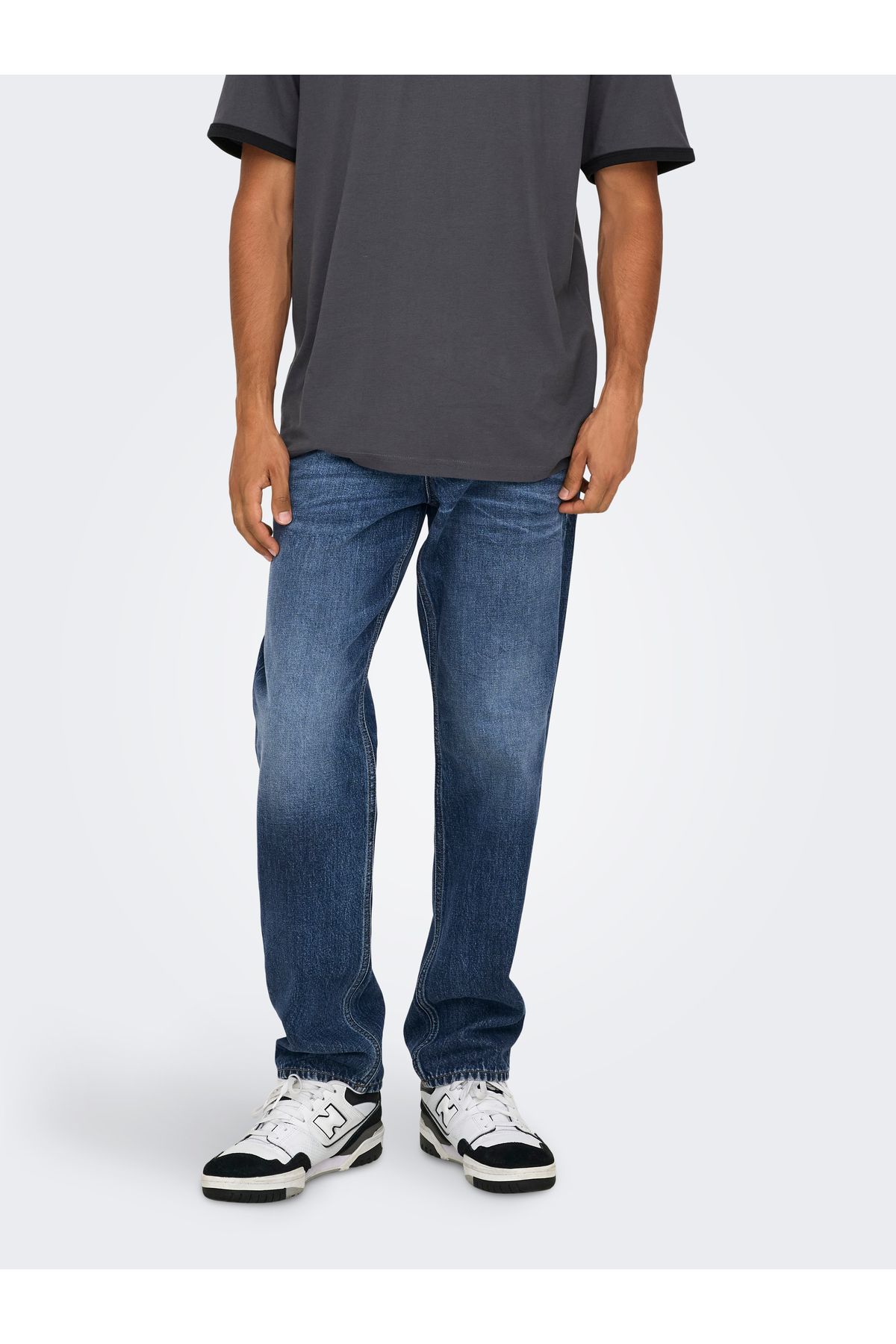 Only & Sons-Onsedge Straight Db 3976 Pin Dnm Ext 22033976   Medium Blue 1