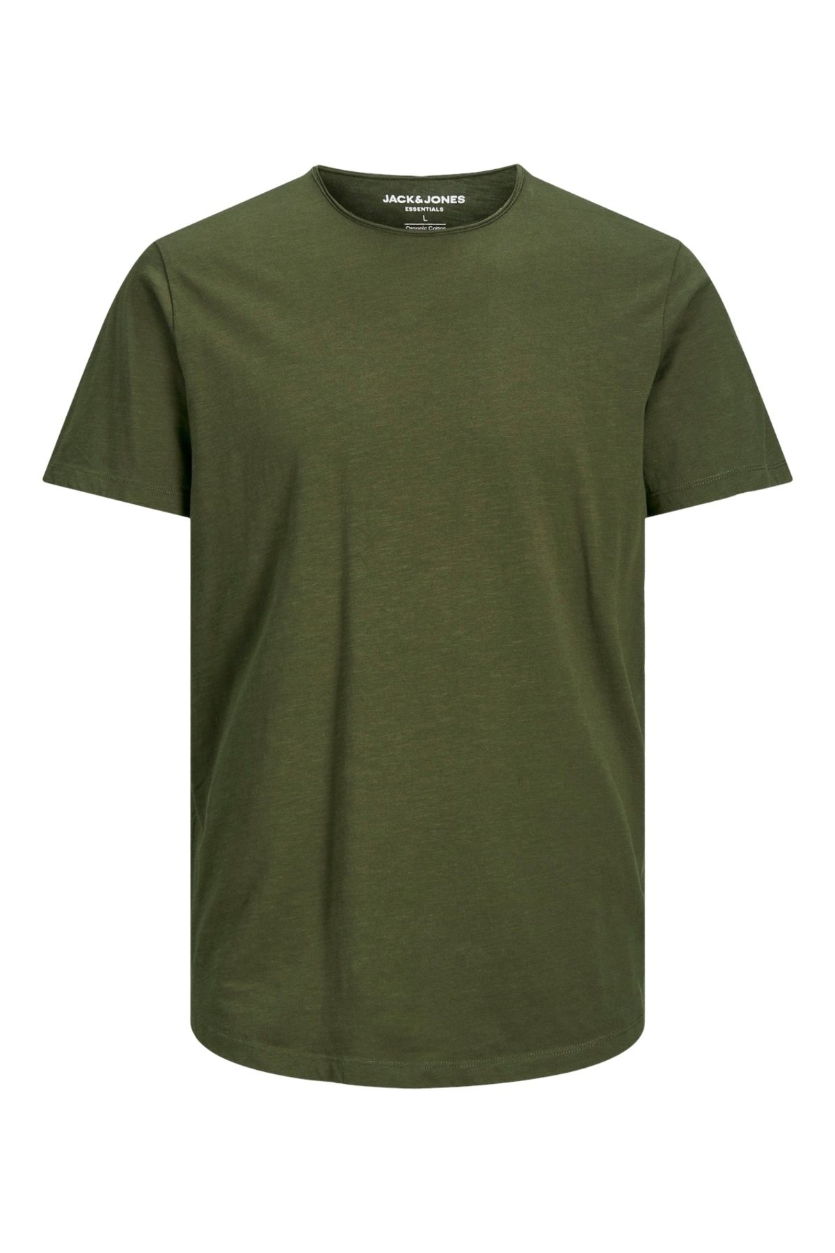 تی شرت سبز مردانه Jack & Jones جیباشر او یقه اس نوس Jack & Jones