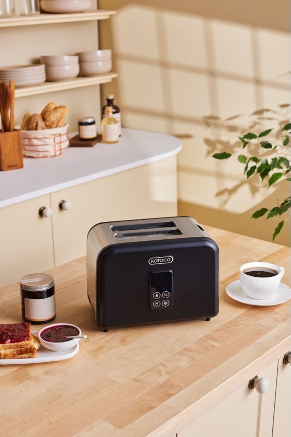 Karaca-Black Multicrust Retro Toaster 3