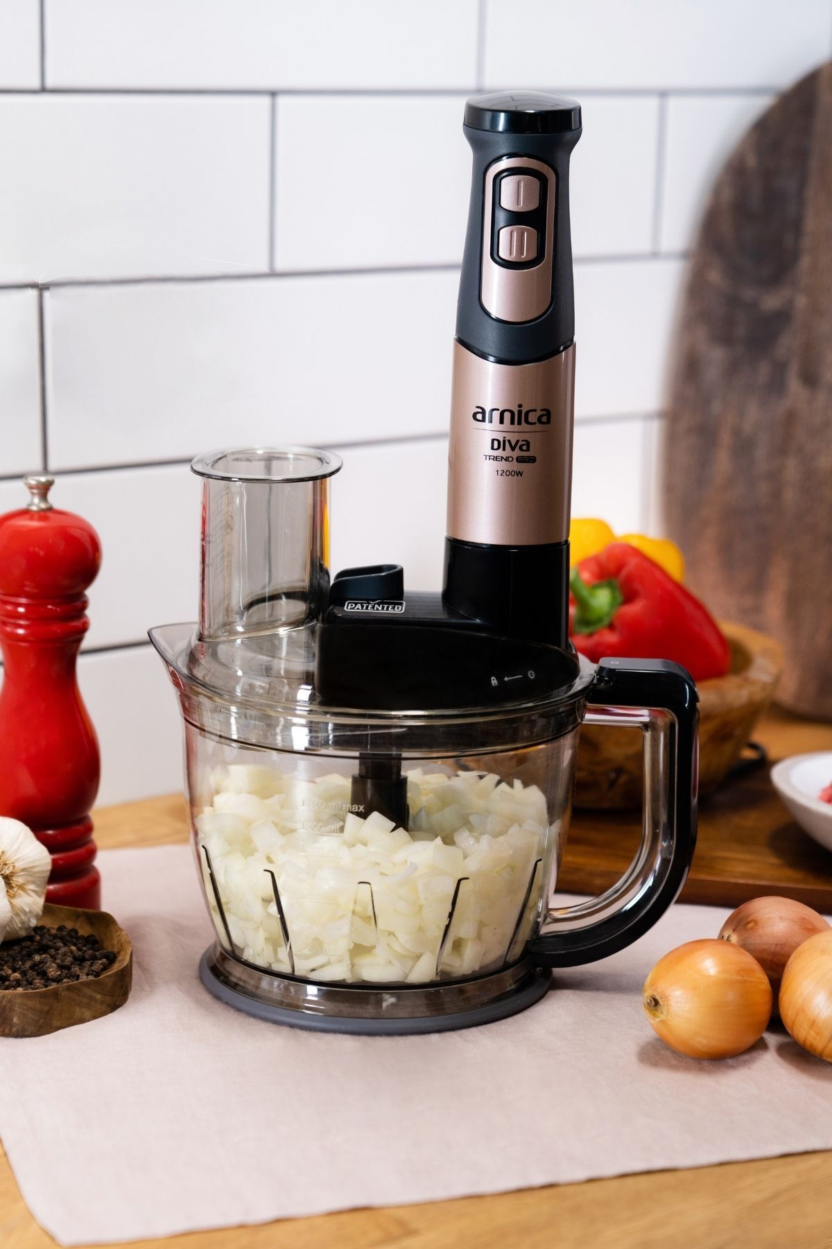 Arnica Diva Trend Pro Rose Doğrayıcı Blender Seti GH21802