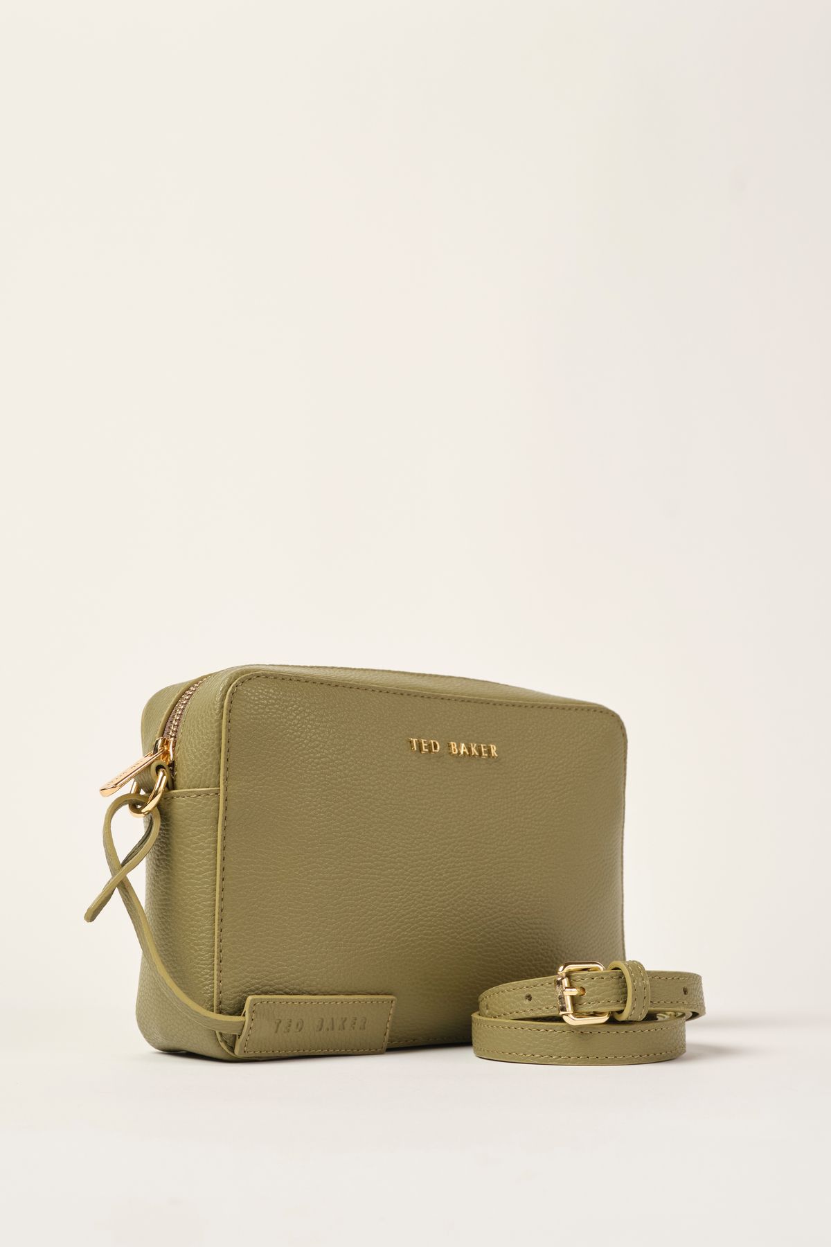 Ted Baker Light Green Floater Skin Camera Strap Crossbody Bag 8265