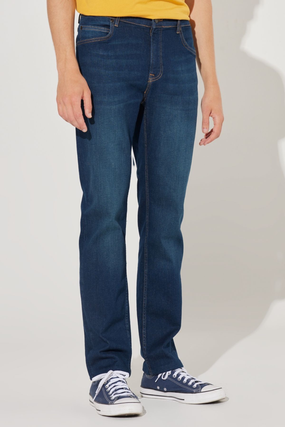 Lee-Rider Slim Fit Slim Fit normální pas Flexibilní džínové kalhoty 1