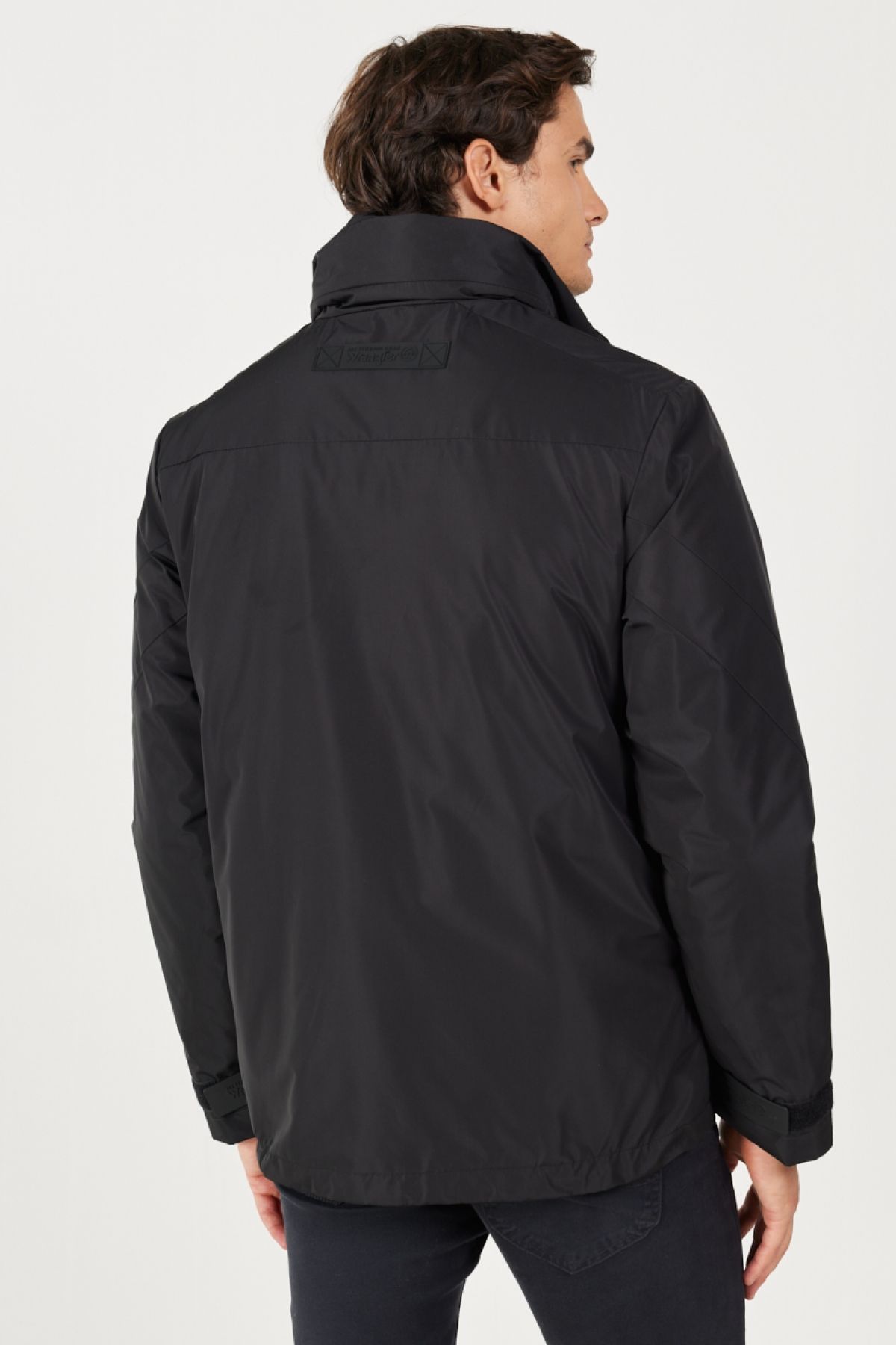 کاپشن مشکی مردانه سیاه جلیقه پارکا مونت W232281001 پوست Wrangler