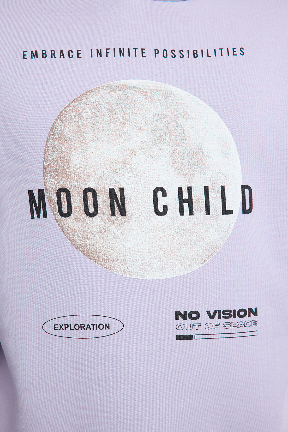 Trendyolmilla  Lila Oversize/Geniş Kesim Kapüşonlu İçi Polarlı Baskılı Sweatshirt TMNAW25SW00071 - Görsel 4