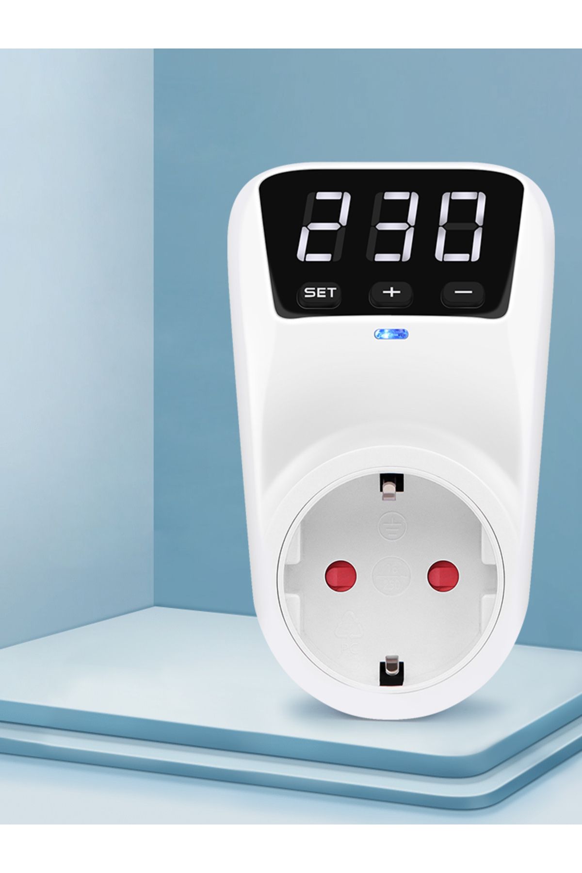 JUANJUAN-Eu 230v 16a New Adjustable Voltage Protector Socket Ac 230v 16a Automatic Power Surge Protector Eu P 8