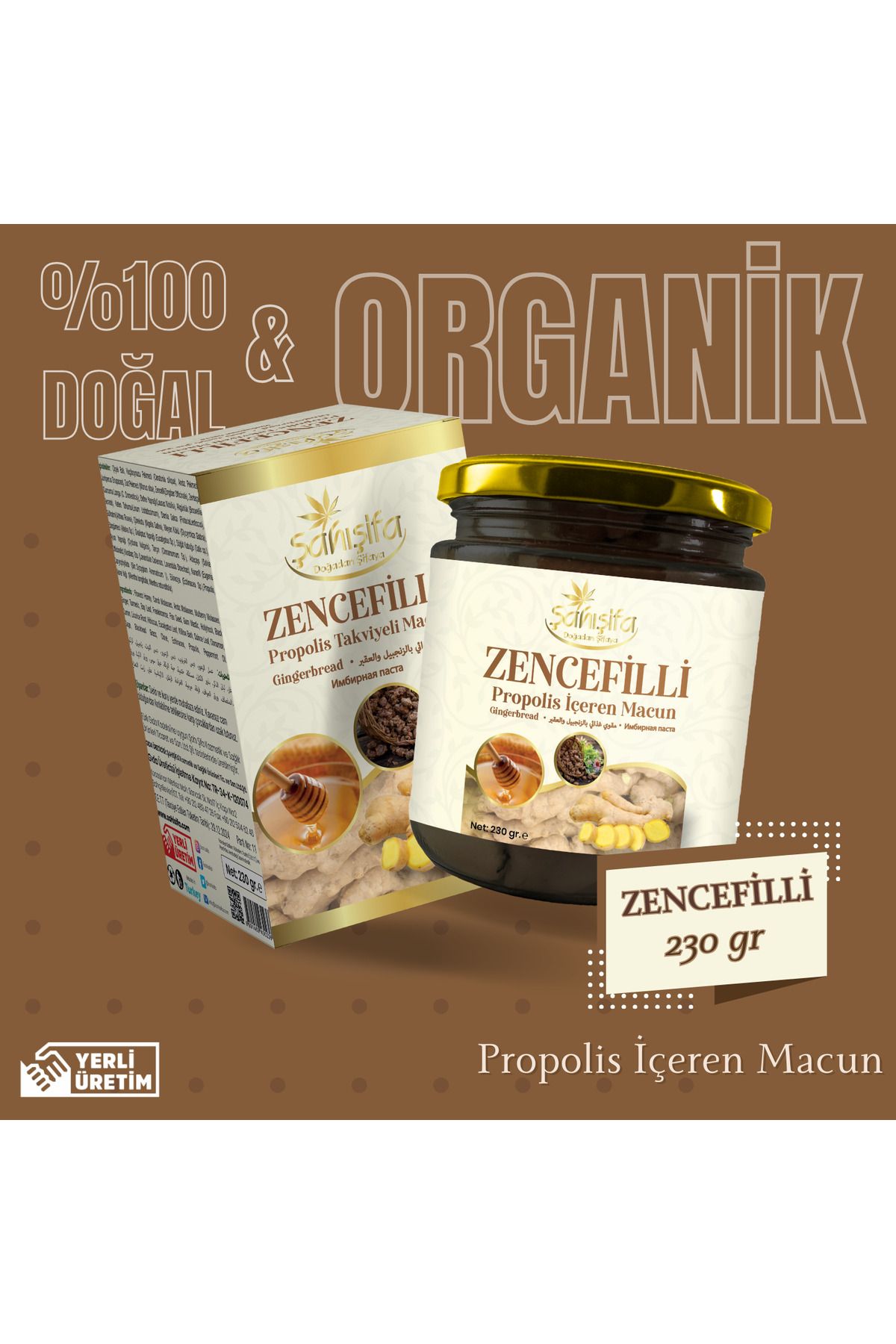 şah-ı şifa Zencefilli Propolis İçeren Bitkisel Macun