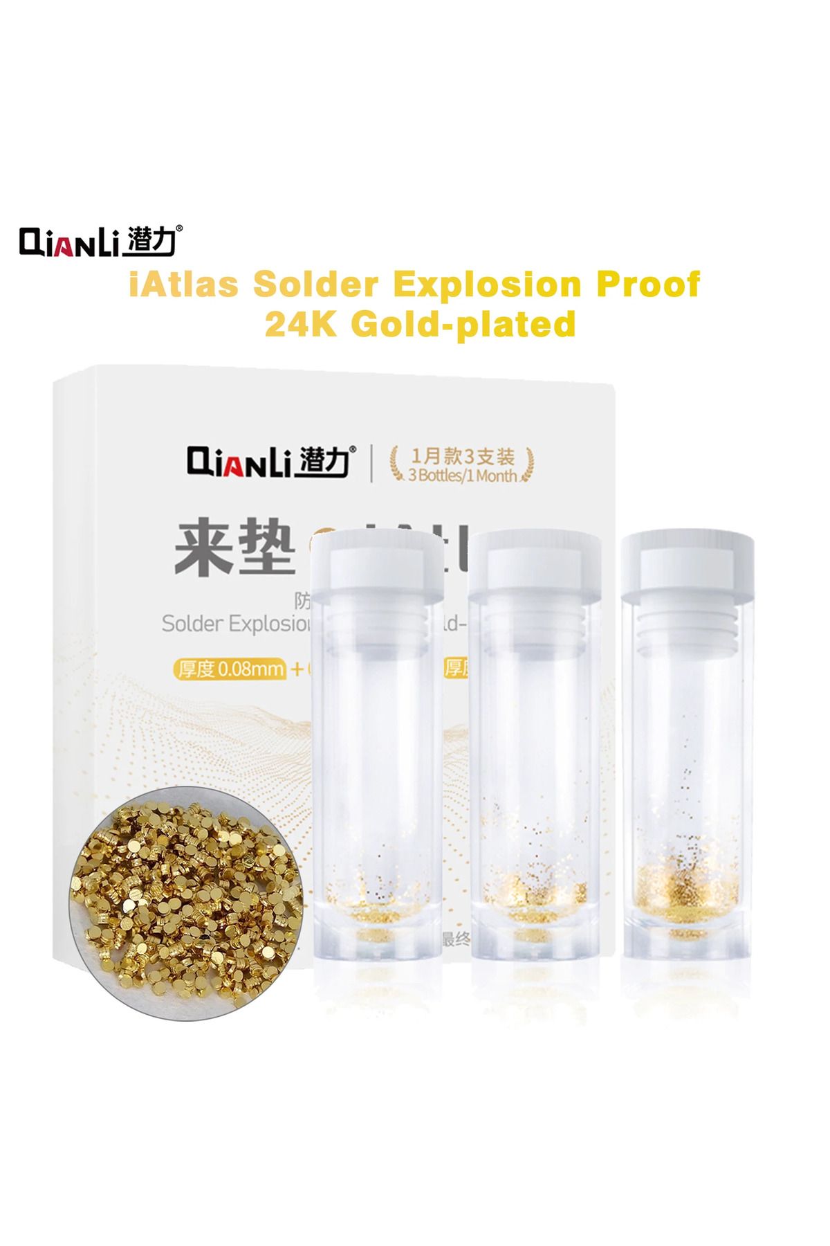 Choice-Qianli iAtlas 24k Explosion Proof Gold-plated Foil Gasket for Mobile Phones Motherboard Middle Fr... 2