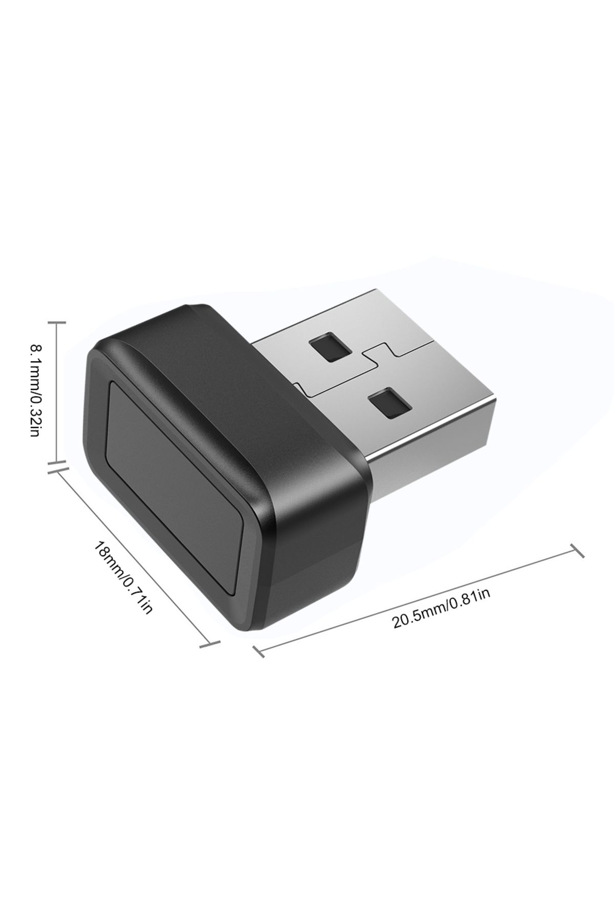 Choice-USB Fingerprint Key Reader FIDO U2F Biometric Mini Security Key Dongle Windows Hello Anti-Spoofin... 7