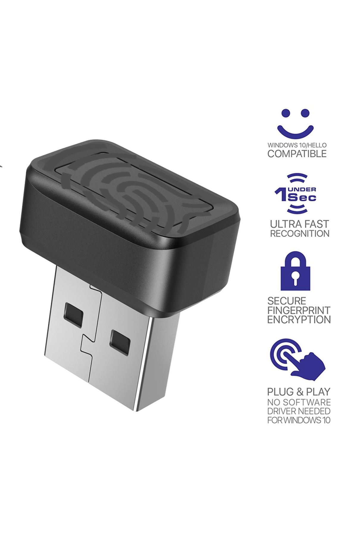 Choice-USB Fingerprint Key Reader FIDO U2F Biometric Mini Security Key Dongle Windows Hello Anti-Spoofin... 6
