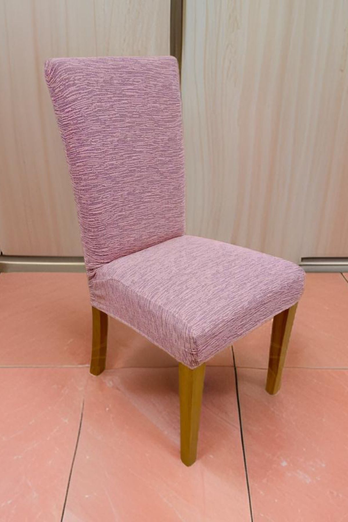 intil-Tree Bark Patterned Chair Cover - Elastic and Can Be Washed 3