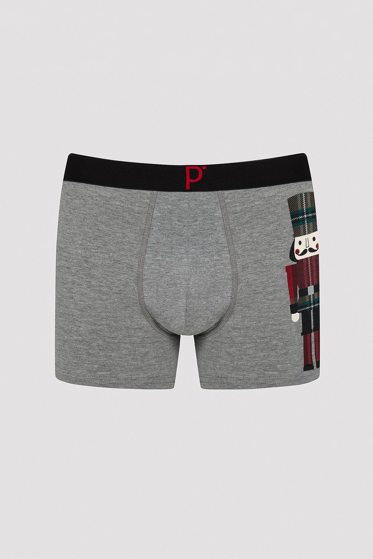 Penti-Men's New Year Gray Melange Boxers 2