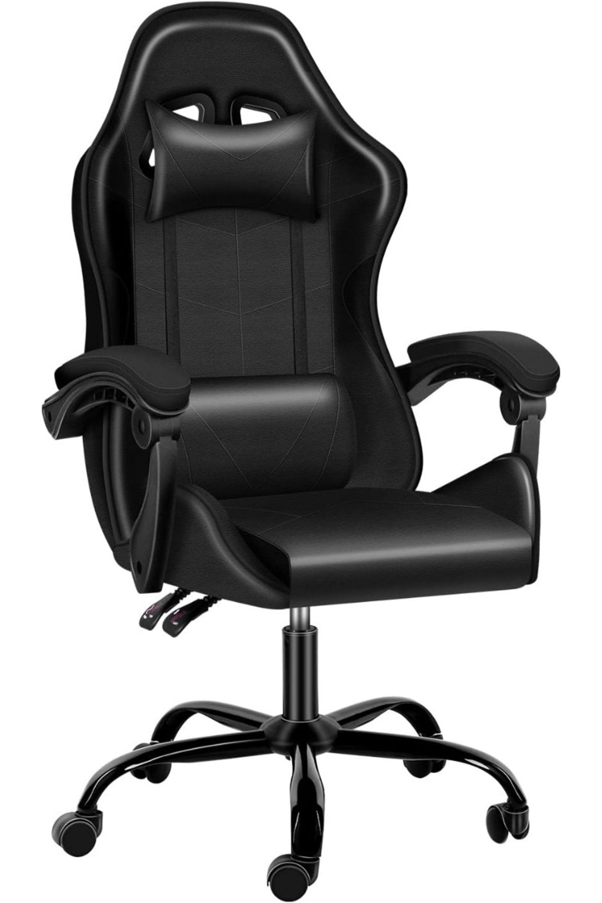 Mahmayi-Gaming Chair Ergonomic Computer Chair, Backrest and Seat Height Adjustable, Chair Black 1