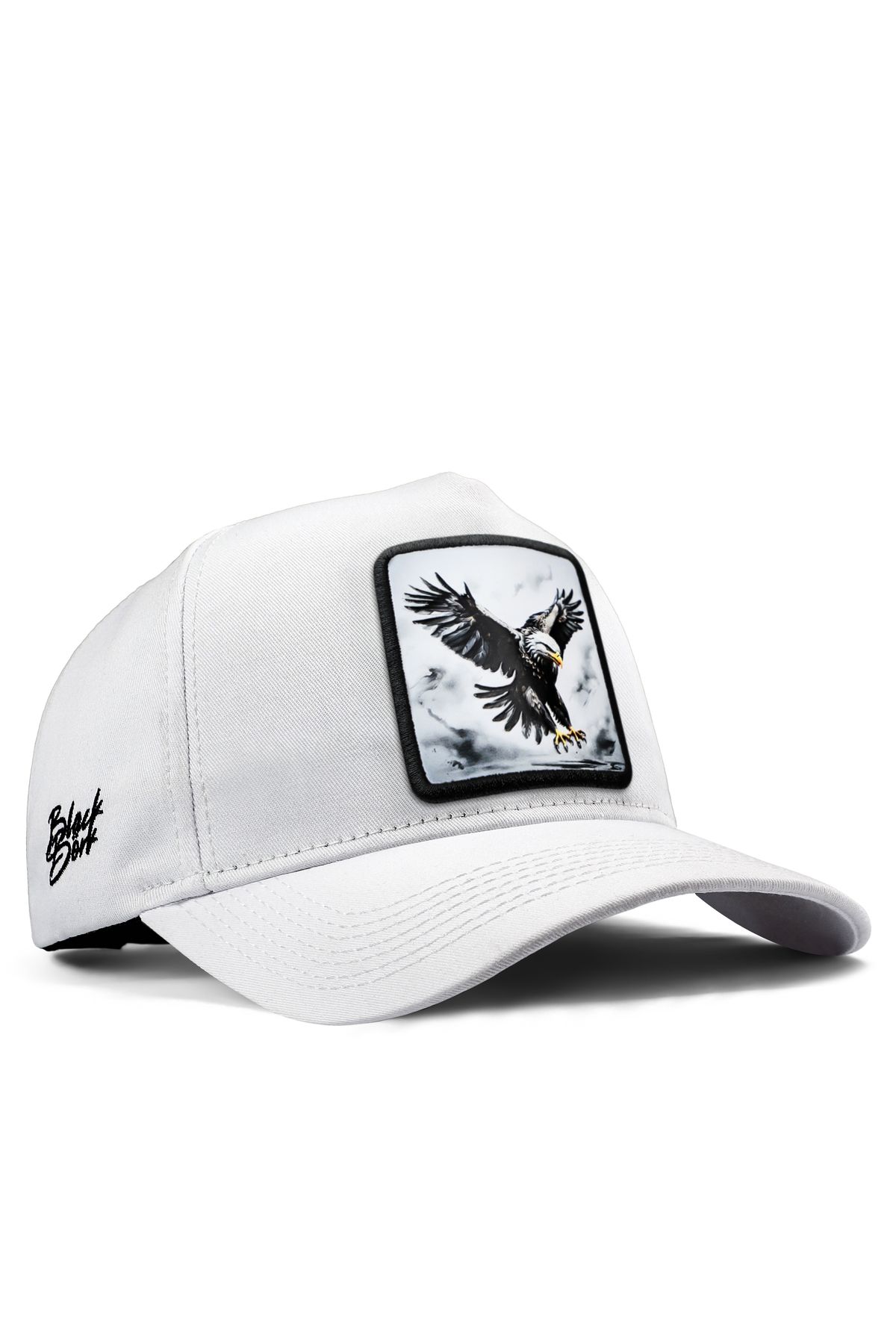 BlackBörk-V1 Baseball Eagle - 6 Pălărie albă unisex cu logo-ul codului (Șapcă) 1