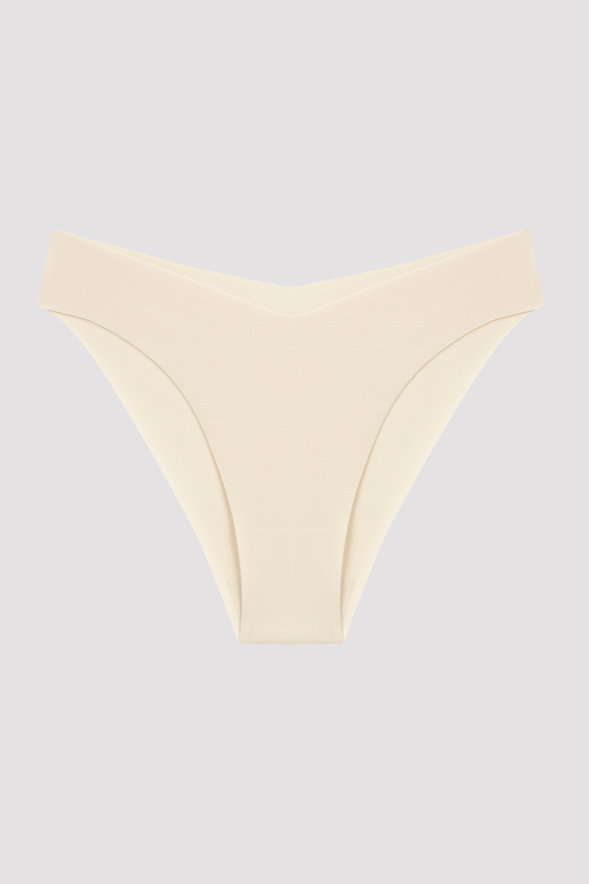 Penti-Light Beige Laser Cut Shape High Waist Cotton Slip Panties 3