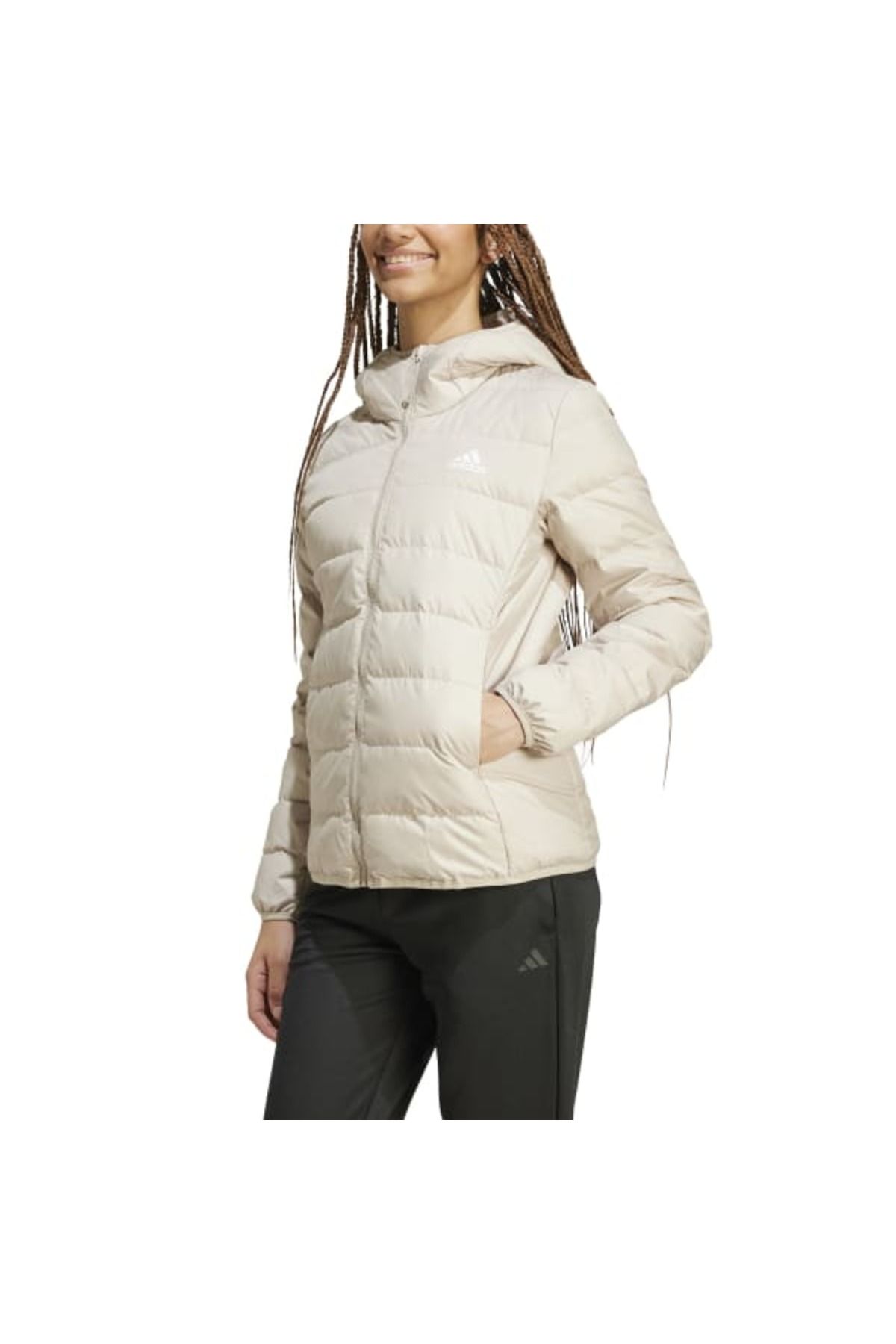 adidas-W Ess L D Ho J Model Women's Coat 1