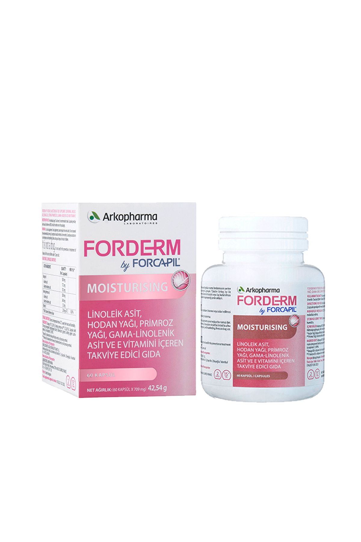 محصولات گیاهی FORDERM توسط مرطوب کننده FORCAPIL® Arkopharma