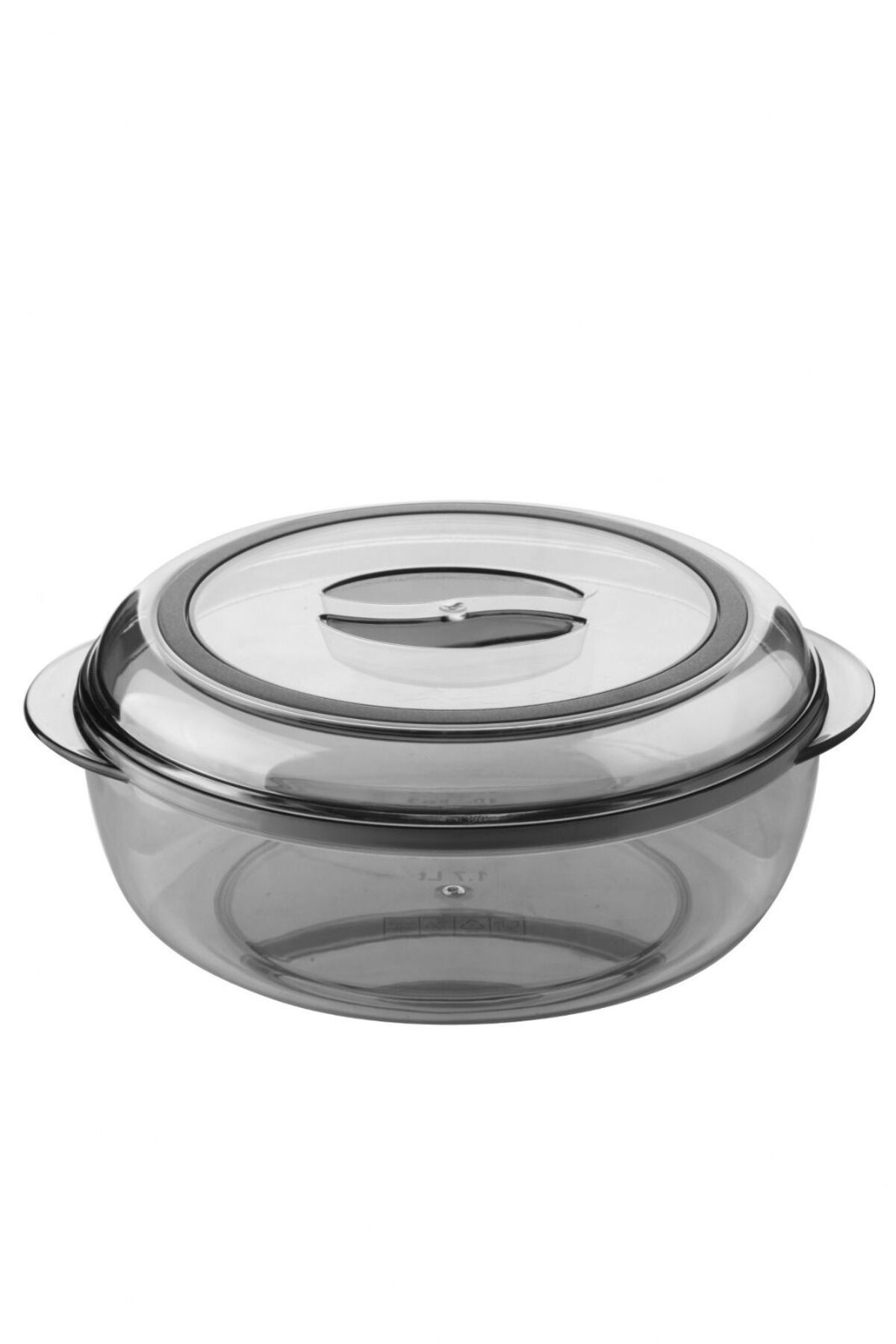 NY HOME-Round Storage Container with Crystal Lid 1.75 Lt 2
