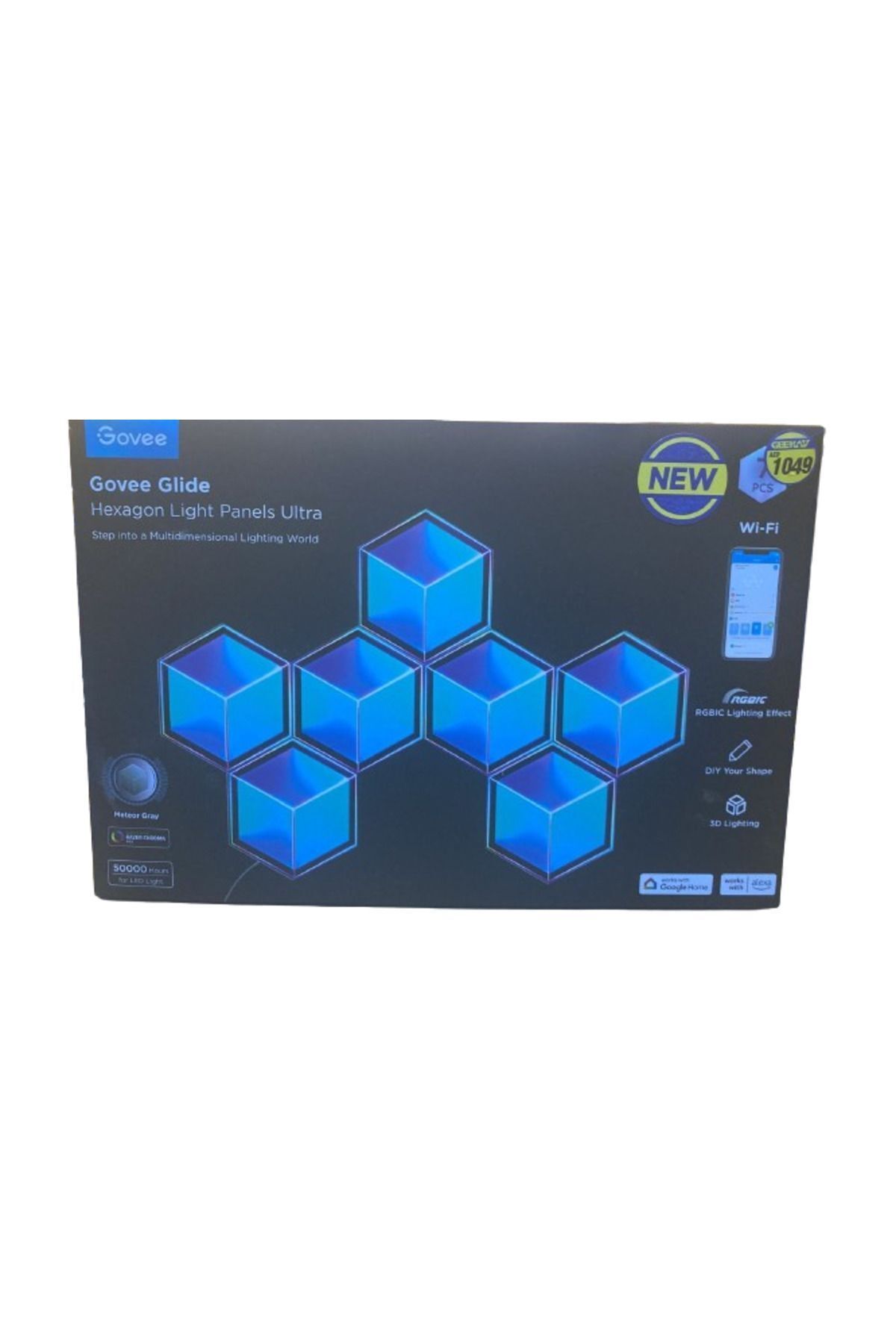 Goove-Govee Glide Hexagon Light Panels Ultra Meteor grey 7Pack 1