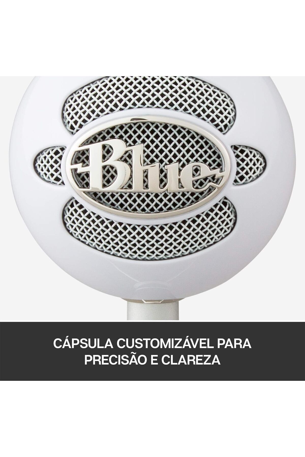 logitech-Blue Snowball iCE USB Microphone for PC, Mac, Gaming, Recording, Streaming -White 3