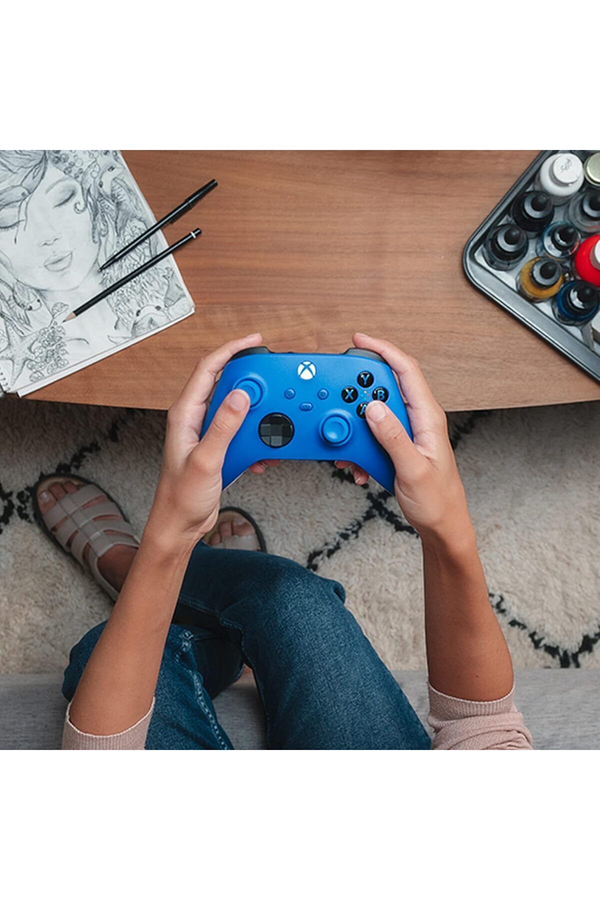 MICROSOFT-Xbox Series X|S Controller Blue (Uae Version) 8