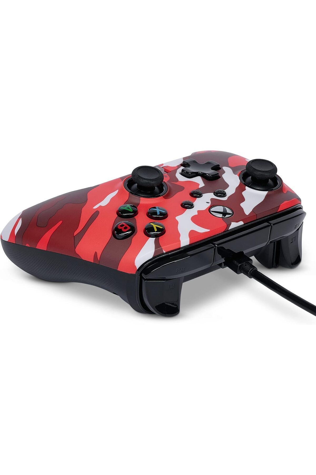 Powera-Enhanced Wired Controller for Xbox Series X|S - Red Camo 6