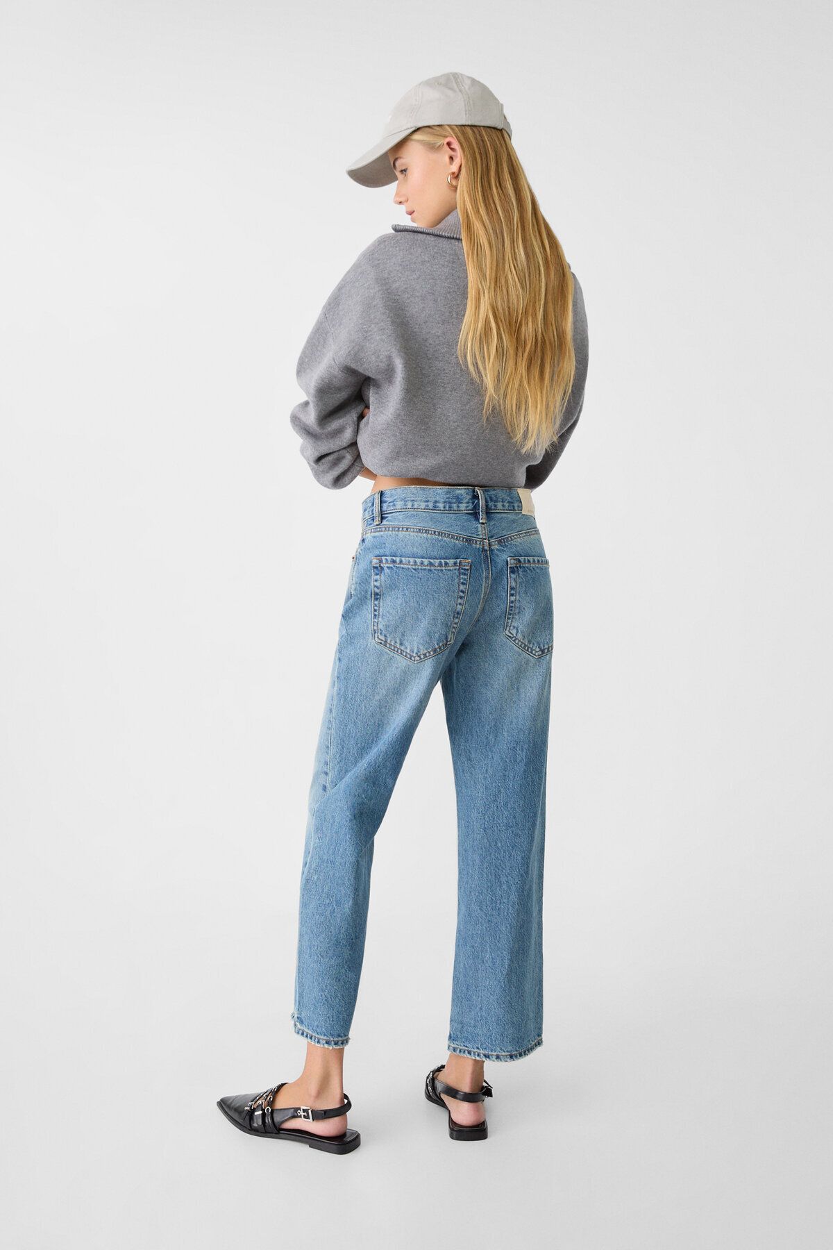 Stradivarius-Cropped straight jeans 3