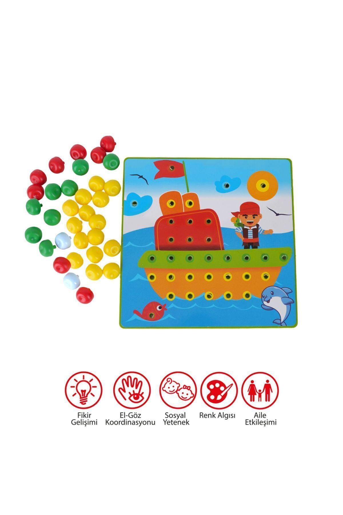 EspriToys-Colorful Mosaic Mushroom Box - Play Shape Completely 6
