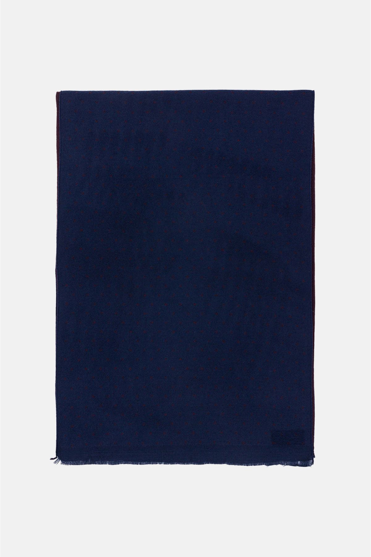 Avva-Marineblau-bordeauxrot gemusterter Herrenschal A22Y9418 4